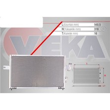 VEKA-43-2102 - Klıma Radyatoru Hyundaı Accent I (X-3) 1.5i 1994-2000