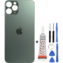 Iphone 11 Pro Max Arka Kapak Cam +Yapıştırıcı B700 + Tamir Seti