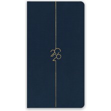 Matt Notebook 2026 Yılı Haftalık Keten Cep Ajandası 12 Aylık Lacivert