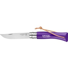 Katlanır Cep Çakısı - Opinel - Gürgen Ağacı Sap - Mor - No:7