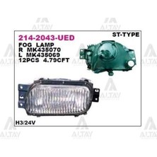 Depo 2142043LUED 214-2043L-UED Sis Lambası Sol- Mitsubishi Canter Fuso FE589 05-