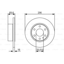 Bosch 0986479A51 Arka Fren Dısk Aynası Daıly Iı 09 02> Daıly Iıı 05 06>