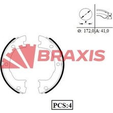 Braxıs AC0076 Arka Fren Pabuclu Balata Daıly Iı Daıly Iıı Renault Mascott (90) (110) (120)