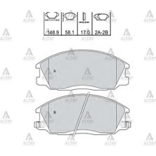 Maher 00080 Fren Balata Stare x 02-08 Santa Fe 00-06 Actyon Kyron Rexton Ön 5810126A10
