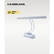 AC Aydınlatma 6W Krom Flüt Aplik 3200K (Sarı Işık)