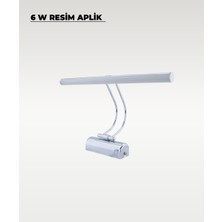 AC Aydınlatma 6W Krom Flüt Aplik 3200K (Sarı Işık)