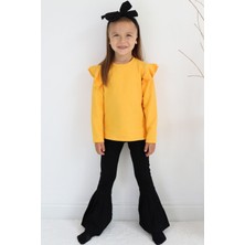 Parla Kids Kız Çocuk Violet Fırfırlı Uzun Kollu Ispanyol Alt Üst Eşofman Takım