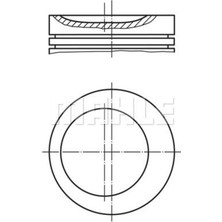 Mahle 0810400  Piston 84.00MM Std E30 E36 316I 1.6ı 88-94 M40B16