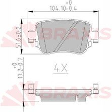 Braxıs AA0621 Fren Balatası Arka Sharan 10> Caddy Iv 15> A1 10> Q3 11> Alhambra 10> Leon 12> Octavıa Iıı 13>