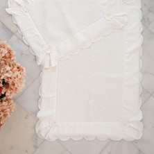 Hanzade Çiçek Işlemeli 2'li Paspas Set (60 x 100 Cm)