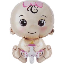 Parti Adresi Bebek Folyo Balon Pembe