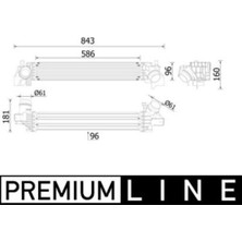 Mahle CI614000P -Knecht-Behr CI614000P Turbo Radyatörü B38 Bmw F40 F44 F45 F46 F48 F39 Mini B36 B38 F54 F55 F56 F57 F60 Premium Line 17517617597
