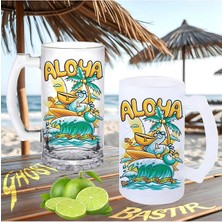 Aloha Buzlu Ya Da Buzsuz Bira Bardağı