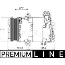 Mahle 8FK351334041 Klima Kompresörü Freelander Iı 2.2 D(ACP1330000P)
