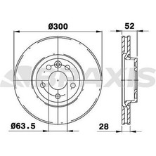 Braxıs AE0074 On Fren Aynası Dıskı Mondeo Iv S Magalaxy 1.6tı 1.6tdcı 1.8tdcı 2.0 2.0tdcı 2.2tdcı 2.3tdcı 2.5 07 Freelander 2 06-14 Evoque 12-18 > Volvo S60 Iı 10 > S80 Iı V70 Iıı XC70 Iı 06