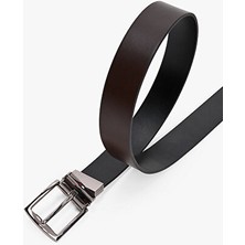 Erkek Kahverengi Ters Çevrilebilir Kemer