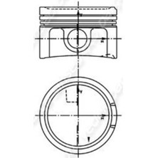 Yenmak 31 4342-0 Motor Piston Segman Std A3 A4 A5 cc Passat 1.8 Tfsı 16V 1.8 Tsı 16V