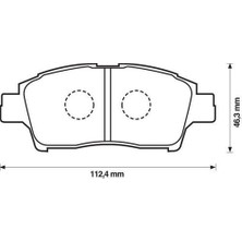 Mga 55286 Fren Balatası Ön Yaris 99-05 1.0 16V 1.3
