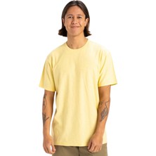 Quiksilver Slub Roundneck Erkek Sarı Tişört