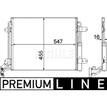 Mahle AC454000P Knecht  Klima Radyatörü (Kondenser) 07- Tiguan