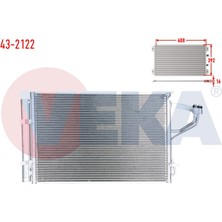 VEKA-43-2122 - Klıma Radyatoru Hyundaı I30 (Gd) 1.6 Gdı 2011-