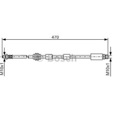 Bosch 1987476882 Fren Hortumu On. 470.00 mm