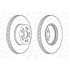 Ferodo DDF1061C DDF1061C1 Fren Diski 140 Ön Yeni Model Tek