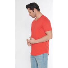 Black Horn Erkek Geniş Yaka %100 Pamuk Salaş T-Shirt