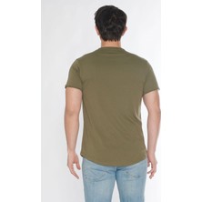 Black Horn Erkek Geniş Yaka %100 Pamuk Salaş T-Shirt