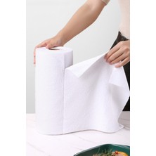 Fantasti Clean Çok Amaçlı Rulo Mikrofiber Temizlik Bezi 30x30 cm 60 Yapraklı Beyaz – Mavi(2x30’lu Paket)