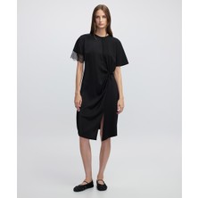 Dantel Garnili Kumaş Mix Elbise IW6250002133001