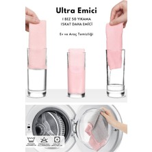 Fantasti Clean Çok Amaçlı Rulo Mikrofiber Temizlik Bezi 30x30 cm 60 Yapraklı Gri – Pembe(2x30’lu Paket)
