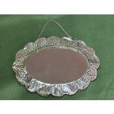 Gümüş Duvar Aynası 15 cm 11 cm 1 cm Ölçülerinde