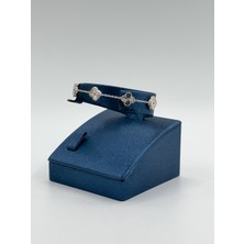 5'li Taşsız Yonca Kadın Gümüş Bileklik