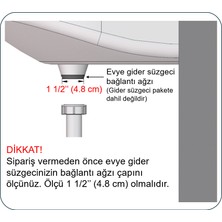 Dallmer Yer Kazandıran Çift Gözlü Evye Sifonu, Iki Evye Için, Süzgeçsiz, Evye Dolabında Çekmecesinde Evye Altında Duvara Bitişik Montajlı Koku Önleyici S Sistemi Çamaşır Bulaşık Makinesi Giderli