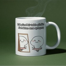 Çok Güzel Bir Tablo Gördüm Alacaktım Ama Aynaymış Yazılı Eğlenceli Özel Tasarım Baskılı Kupa Bardak