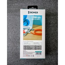 Bomer 120W-6A Usb-A To Type-C Kablo