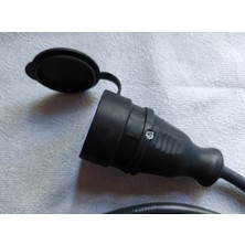 Elektrikli Araba Sarj Uzatma Kablosu Topraklı %100 Bakır 3x2,5mm Ttr Öznur Kablo Siyah
