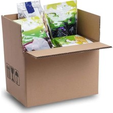 30X23X23 cm Esmer Çift Oluklu A-Box Taşıma Kolisi 20 Adet