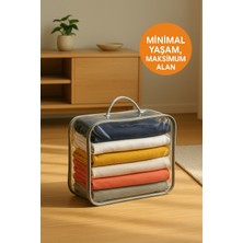 Pratik Saklama Hurcu 28X32X15 cm - Katlanabilir, Fermuarlı, Yatak Altı & Dolap Içi Hurç