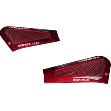 Servıce 1500 (1500 W) -Yan Kapak Sağ Sol Kırmızı Takım Orijinal