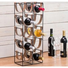 10 Lu Modern Metal Taba Renkli Viski Şarap Şampanya Alkol Içki Stand Rafı