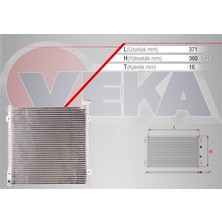 VEKA-43-2005 - Klıma Radyatoru Honda Cıvıc Vı 1.4i 1995-2001