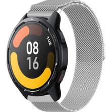 Tagomoon Xiaomi Watch Color / Color 2 ile Uyumlu Kordon Hasır Metal Örgü Mıknatıslı Milano Kayış
