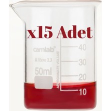 Camlab Cam Beher 50 ml Boro 3.3 - 15 ADET