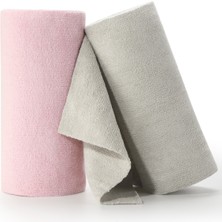 Fantasti Clean Çok Amaçlı Rulo Mikrofiber Temizlik Bezi 30x30 cm 40 Yapraklı Pembe - Açık Gri(2x20’Lı Paket)