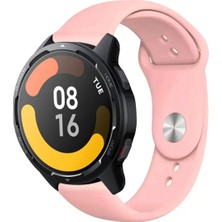 Tagomoon Xiaomi Watch Color ve Color 2 Akıllı Saat ile Uyumlu Yumuşak Dokulu Silikon Kordon Kayış