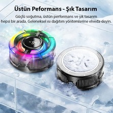 Memo CX15 Ios Android Soğutucu 15W Manyetik + Arka Klips 2\'si 1 Arada Yarı Iletken Soğutma Fanı Radyatörü