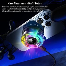 Memo CX15 Ios Android Soğutucu 15W Manyetik + Arka Klips 2\'si 1 Arada Yarı Iletken Soğutma Fanı Radyatörü