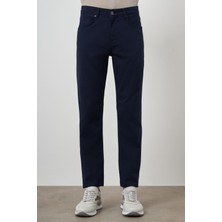  Erkek Lacivert Pamuk 5 Cep Dynamic Fit Jean Kot Pantolon